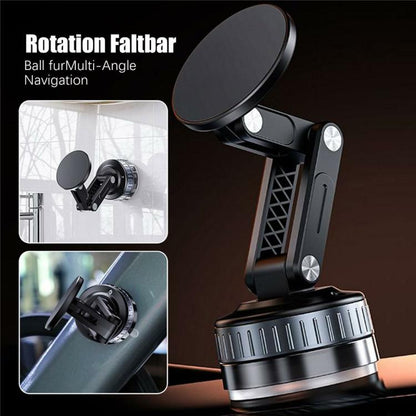 X51 Foldable Magnetic Cellphone Holder Car Dashboard Suction Cup Navigation Phone Holder, X51