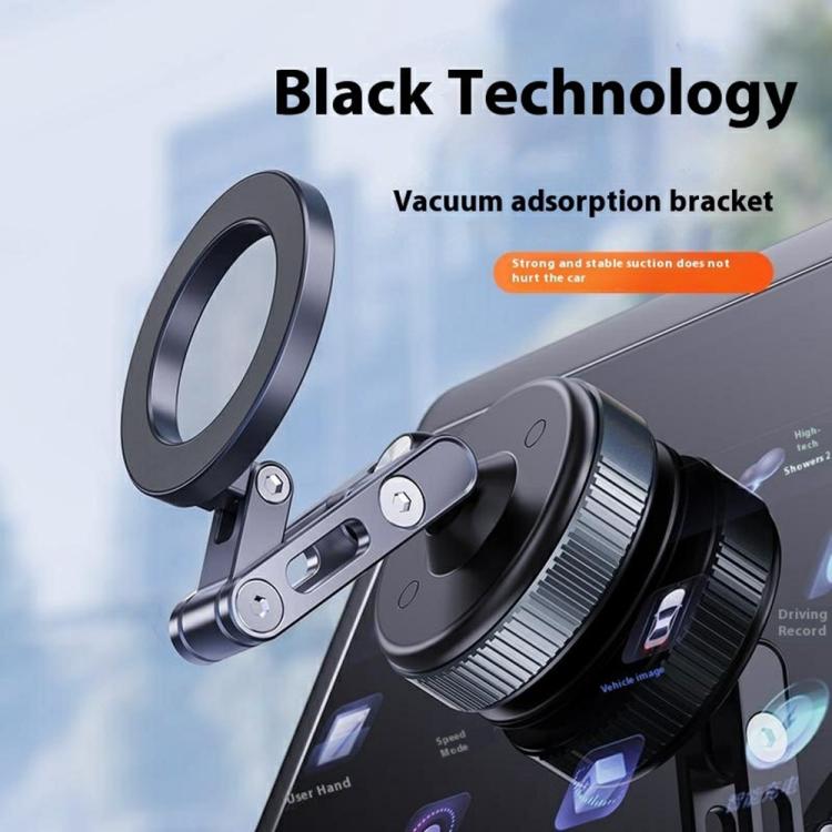 X53 Vacuum Suction Cup 360 Rotation Foldable Cellphone Bracket Magnetic Car Dashboard Phone Holder, X53