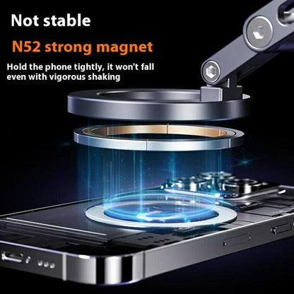 X53 Vacuum Suction Cup 360 Rotation Foldable Cellphone Bracket Magnetic Car Dashboard Phone Holder, X53