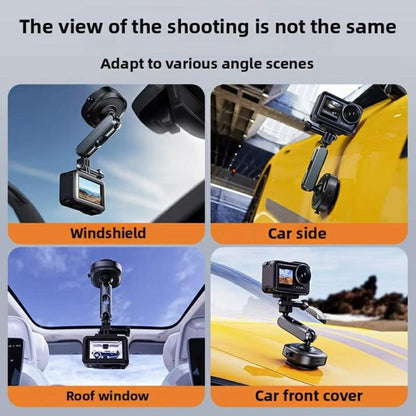 DJ-1  Car Mount Aluminum Alloy Action Camera Holder Electric Vacuum Suction Cup Bracket, DJ-1
