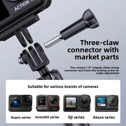 DJ-1  Car Mount Aluminum Alloy Action Camera Holder Electric Vacuum Suction Cup Bracket, DJ-1