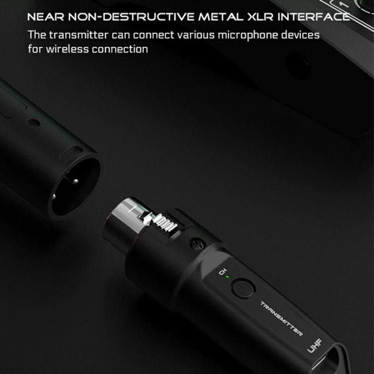 K1 For Handheld Dynamic Mic Wired to Wireless Microphone Converter, 2 Transmitter + 1 Receiver, 2 Transmitter + 1 Receiver