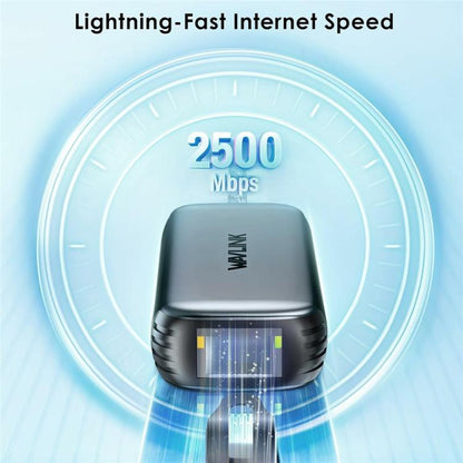 WAVLINK NWU330GD Support 95W PD Output USB-C to RJ45 2.5Gbps Network Converter, NWU330GD