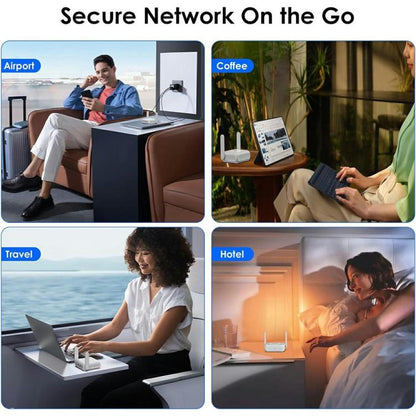 WAVLINK WNT100X3  AX3000 160MHz MU-MIMO OFDMA VPN Dual Band WiFi 6 Travel Router, US Plug, UK Plug, EU Plug, AU Plug