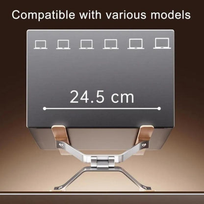 P70W Adjustable Height Solid Wood + Aluminum Alloy Cooling Stand for 14-16 inch Laptops, P70W