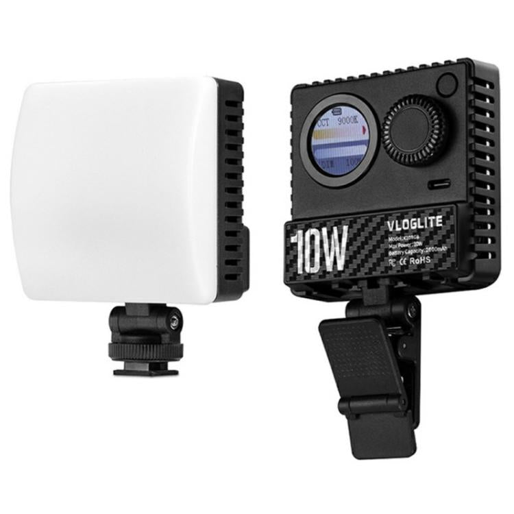 VLOGLITE K10RGB Ultra Thin Pocket Size RGB LED Camera Light Photography Videography Selfie Light, K10RGB