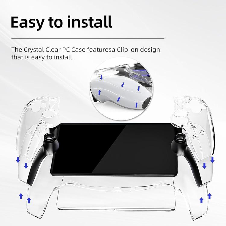 Streaming Handheld Console Crystal Clear PC Protective Case, For Sony PS5