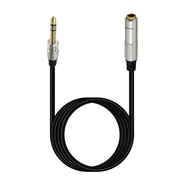 JUNSUNMAY 6.35mm 1/4 inch Male to Female Stereo Headphone Guitar Extension Cable Cord, 0.3m, 1.8m, 3m, 5m, 10m