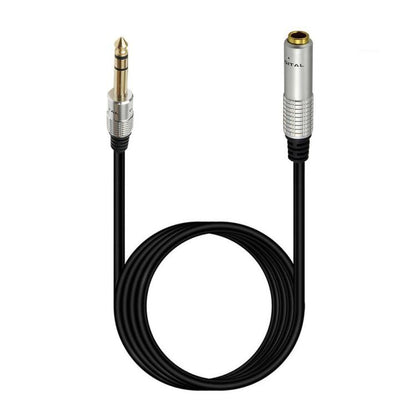 JUNSUNMAY 6.35mm 1/4 inch Male to Female Stereo Headphone Guitar Extension Cable Cord, 0.3m, 1.8m, 3m, 5m, 10m