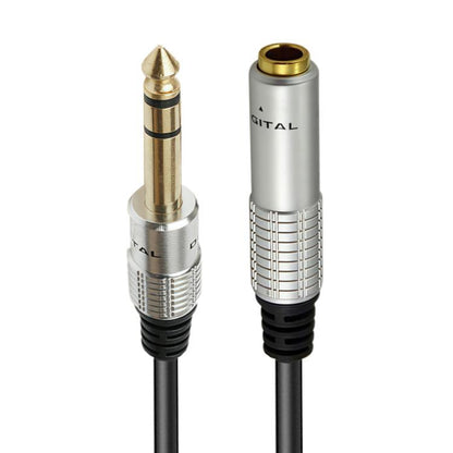JUNSUNMAY 6.35mm 1/4 inch Male to Female Stereo Headphone Guitar Extension Cable Cord, 0.3m, 1.8m, 3m, 5m, 10m