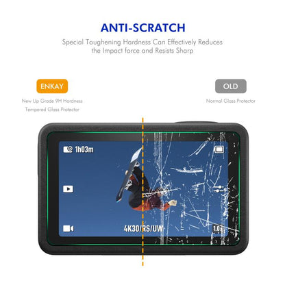 2 Set ENKAY Hat-Prince 0.2mm 9H Tempered Glass Screen Protector Watch Film, For DJI Osmo Action 6, For DJI Osmo 360, For DJI Osmo Action 5 Pro, For DJI Osmo Pocket 3, For DJI Osmo Action 4 / 3