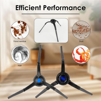 JUNSUNMAY 6pcs Sweeper Triangle Side Brush for Ecovacs Deebot T50 Pro / T50 Max / T50 Omni, Triangle Side Brush