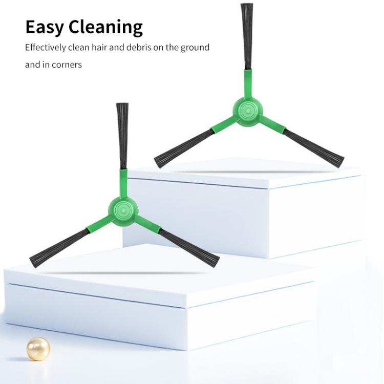 JUNSUNMAY 6pcs Sweeper Triangle Side Brush for iRobot Roomba Plus 405 / 505 Combo, Triangle Side Brush