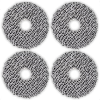 JUNSUNMAY 4pcs Washable Mop Pads Replacement for iRobot Roomba Plus 405 / 505 Combo, Mop Pads