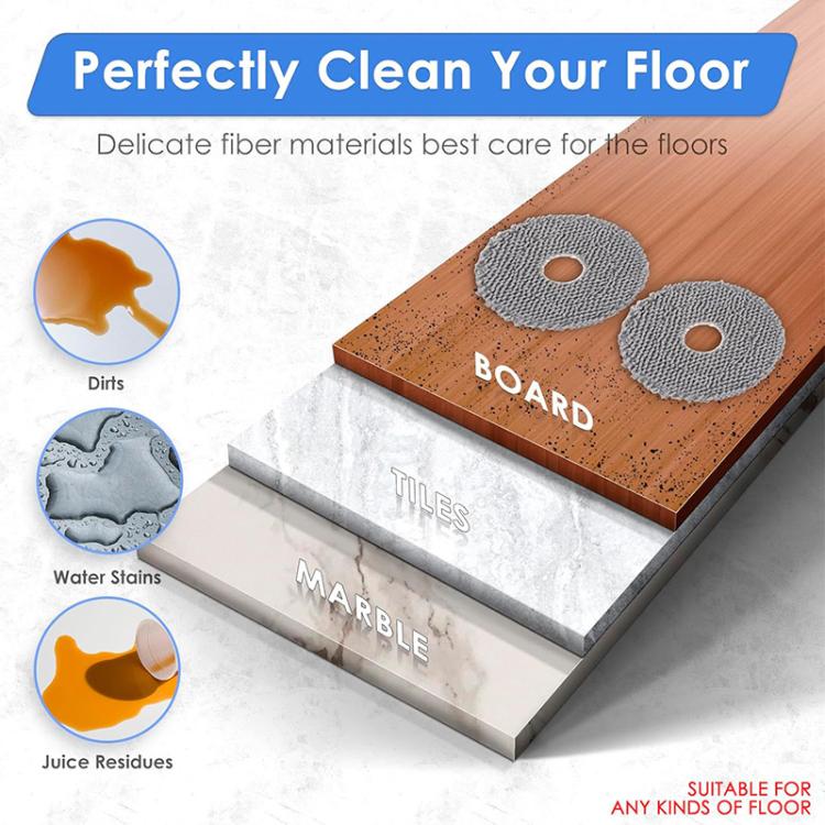 JUNSUNMAY 4pcs Washable Mop Pads Replacement for iRobot Roomba Plus 405 / 505 Combo, Mop Pads