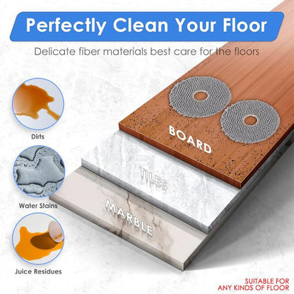 JUNSUNMAY 4pcs Washable Mop Pads Replacement for iRobot Roomba Plus 405 / 505 Combo, Mop Pads