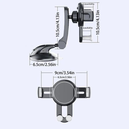 X253 Dashboard Suction Cup Holder Multifunctional 360 Degree Rotating Car Phone Mount, X253