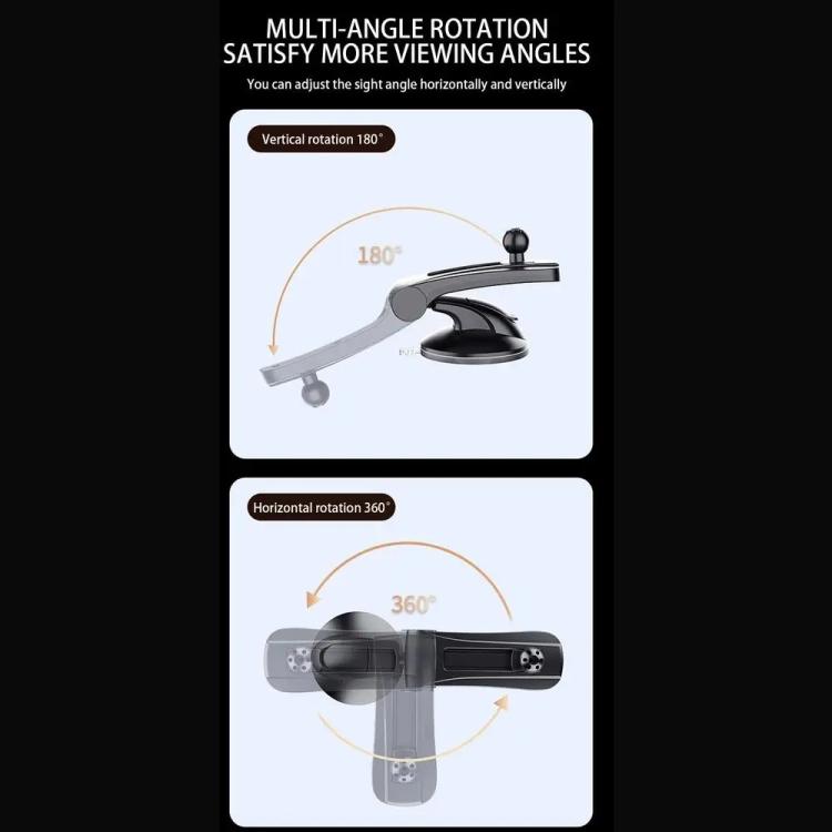 X253 Dashboard Suction Cup Holder Multifunctional 360 Degree Rotating Car Phone Mount, X253
