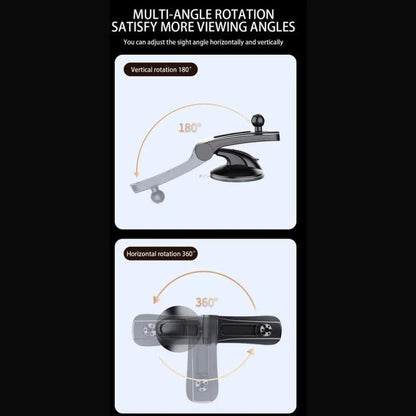 X253 Dashboard Suction Cup Holder Multifunctional 360 Degree Rotating Car Phone Mount, X253