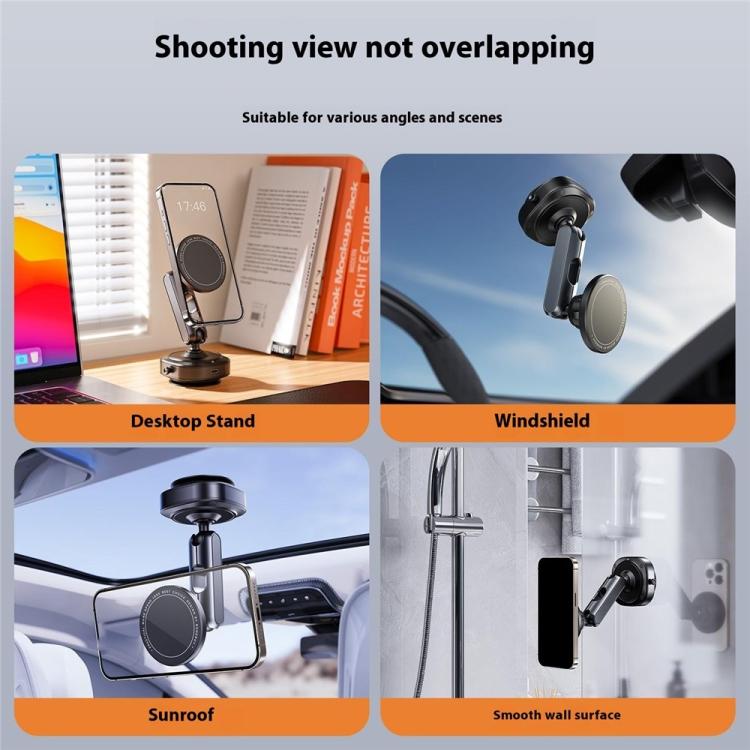 X75 360 Degree Rotation Magnetic Bracke Car Phone Holder Electric Suction Cup Holder, X75