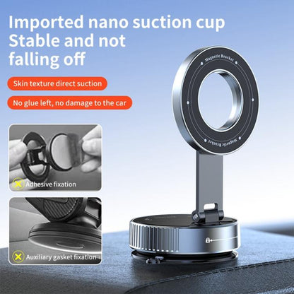 K1 360 Degree Rotation Foldable Navigation Stand Magnetic Car Phone Holder Suction Cup Base, K1