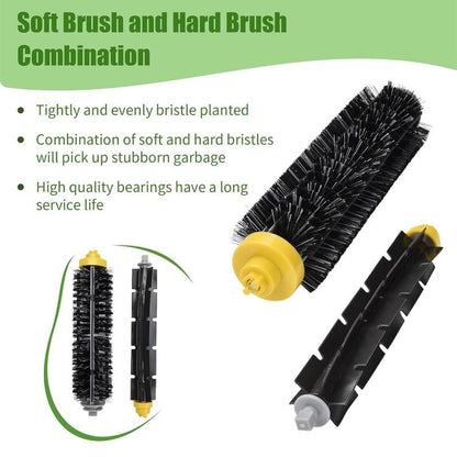 JUNSUNMAY 14pcs/Set Sweeper Replacement Parts Kit for iRobot Roomba 600 Series