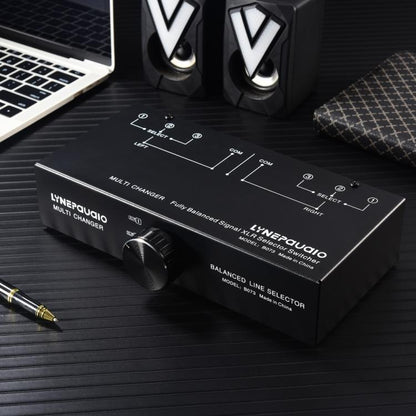B073 1 Input 3 Output Fully Balanced Signal Selector 3-Channel Balanced Line Selector, No Need For External Power Supply Lossless Switching, B073