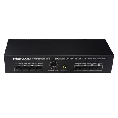 B075 4 Input 4 Ooutput Power Amplifier Speaker Selector Switcher,  300W Sound Quality Per Channel No Loss, B075