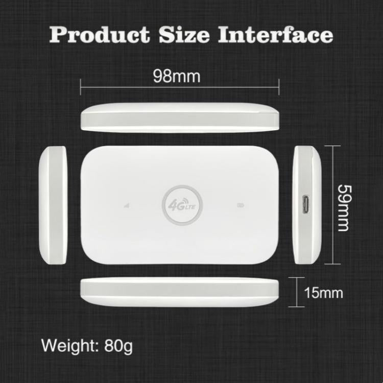M7 Eurasian Version With SIM Card Slot Portable 4G LTE Mobile WiFi Router 150Mbps Travel MiFi Hotspot, M7