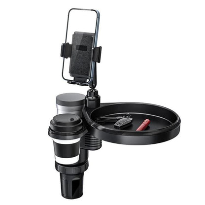 CP242 Universal 4 in 1 Car Phone Holder Cup Holder Tray Stand Car Cup Holder Expansion Tray, CP242