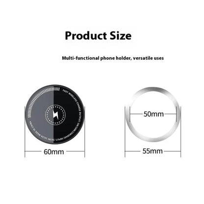 CP242F 15W Fast Charging Wireless Charger Car Cup Holder Magnetic Phone Navigation Stand, CP242F