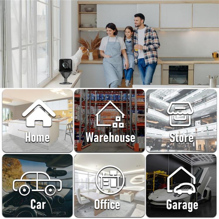 L29 1080P HD WiFi Remote Viewing Home Security Camera Intelligent 180-Degree Wide Angle Camera, L29