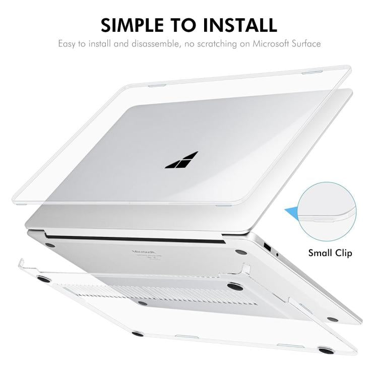 ENKAY Hat-Prince Crystal Protective Case Cover Clear Hard Shell, For Microsoft Surface Laptop 13 (2095), For Microsoft Surface Laptop 5/4/3 (1873/1953/1979), For Microsoft Surface Laptop 7 13.8 (2036), For Microsoft Surface Laptop 15 (2037)