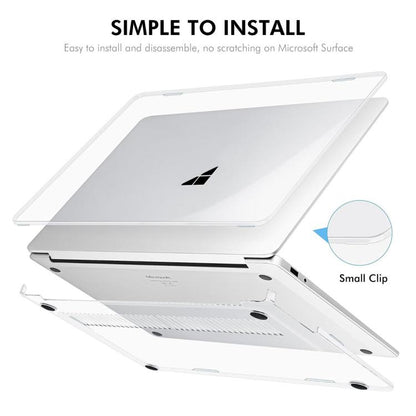 ENKAY Hat-Prince Crystal Protective Case Cover Clear Hard Shell, For Microsoft Surface Laptop 13 (2095), For Microsoft Surface Laptop 5/4/3 (1873/1953/1979), For Microsoft Surface Laptop 7 13.8 (2036), For Microsoft Surface Laptop 15 (2037)