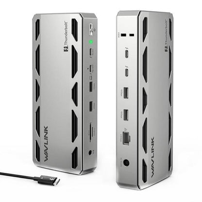 WAVLINK UTD58 12 in 1 120Gbps 140W Thunderbolt 5 Docking Station, US Plug, EU Plug, UK Plug, AU Plug