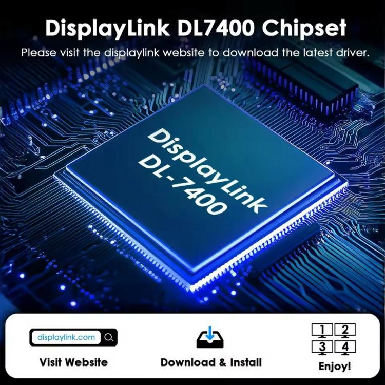 WAVLINK UG7501H 85W Upstream Charging 4 HD Converter 4K Display Adapter, UG7501H