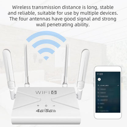 CPE907-E Eurasian Edition 150Mbps Download Speed 4 Antennas SIM Card Router 4G LTE WiFi Router, US Plug, EU Plug