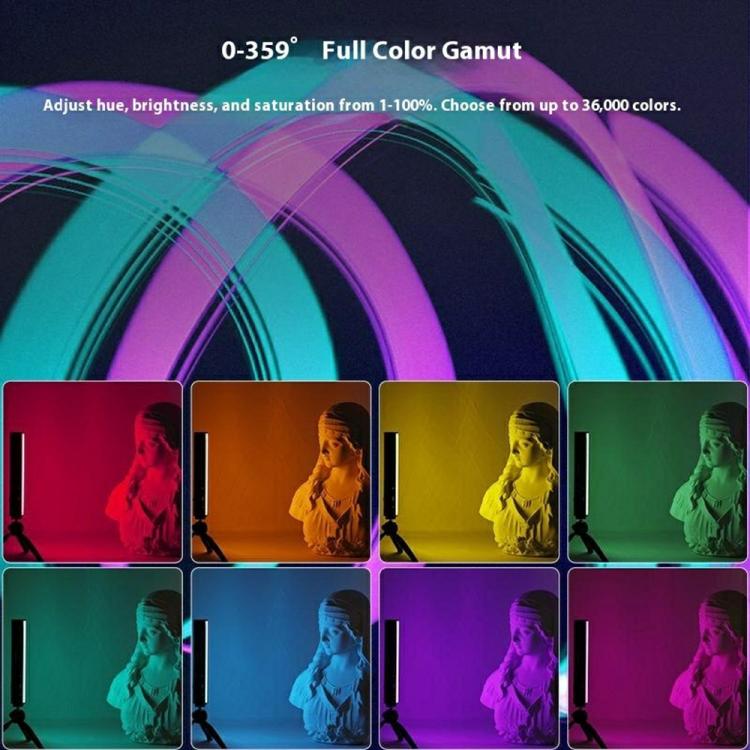 VLOGLITE B15RGB For Photography Live Streaming RGB Ambient Lamp Handheld LED Light Stick, B15RGB