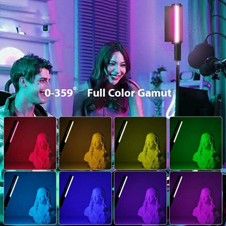 VLOGLITE B20RGB Magnetic LED Fill Light Handheld 20 Modes RGB Photography Light Stick, B20RGB