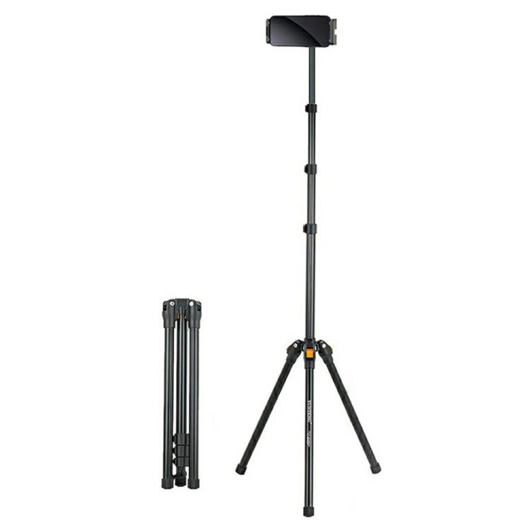 YUNTENG VCT-5229 For Smartphone / Tablet Folding Floor Stand Adjustable Height Tripod, VCT-5229