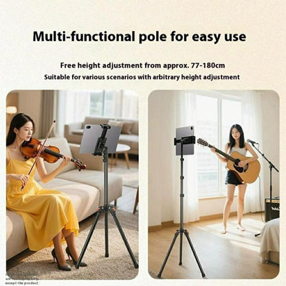 YUNTENG VCT-5229 For Smartphone / Tablet Folding Floor Stand Adjustable Height Tripod, VCT-5229