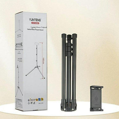 YUNTENG VCT-5229 For Smartphone / Tablet Folding Floor Stand Adjustable Height Tripod, VCT-5229