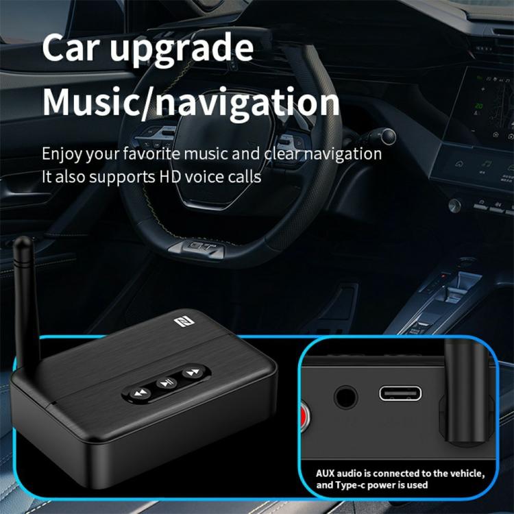 M60 Home Car Stereo Hands Free Calling Music Player Bluetooth 5.4 Audio Receiver, M60