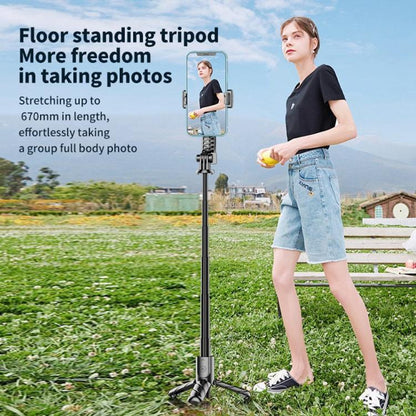 K25MINI Smartphone Live Streaming Photography Tripod Portable Bluetooth Selfie Stick