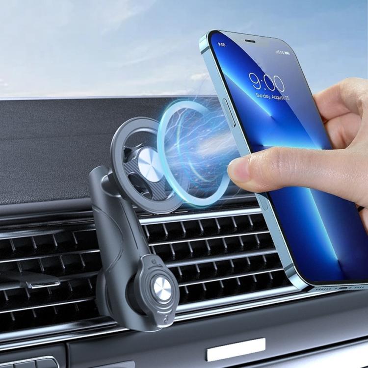 C243C Vehicle Air Vent Cellphone Navigation Bracket Rotating Magnetic Car Phone Holder