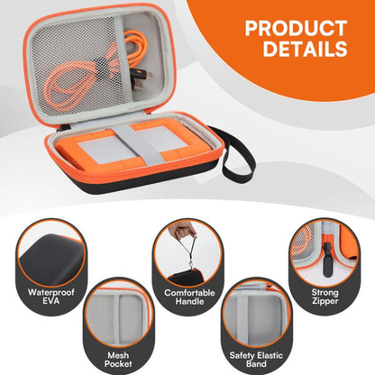 For LaCie Rugged Mini Hard Disk Portable Storage Protection Bag