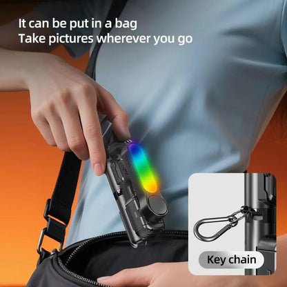 Q33 Remote Control Photography Mini Tripod Selfie Stick Stabilizer Anti-Shake with Fill Light, Q33
