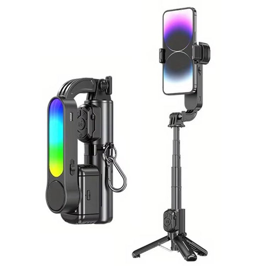 Q33 Remote Control Photography Mini Tripod Selfie Stick Stabilizer Anti-Shake with Fill Light, Q33