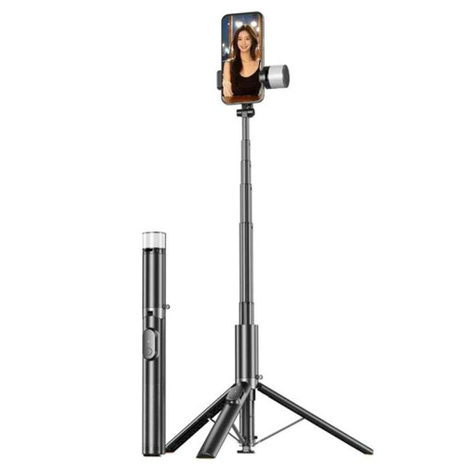P27-D  RGB Beauty Light 1.9m Extendable Travel Portable Auto Pop-Up Selfie Stick Tripod, P27-D