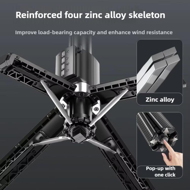 Q35 Extendable LED Selfie Stick Phone Tripod Gimbal Stabilizer with Fill Light, Q35